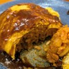 キッチン青海珈琲 - オムライス（断面）
