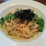 ピソリーノ 青森店 - パスタ:ねぎたっぷりの昆布だし和風パスタ♪