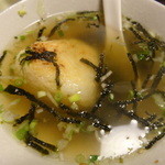 なが島 - 味噌焼きお握りのお茶漬け