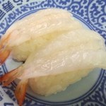 無添くら寿司 - 生エビ＜税込＞108円(2015.04.28)