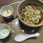 やぶそば - すだちそば（杏仁豆腐付）