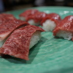 焼肉屋 かねちゃん 至粋亭 - ロース、サガリ握り