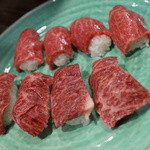 焼肉屋 かねちゃん 至粋亭 - サガリ、ロース握り