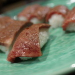 焼肉屋 かねちゃん 至粋亭 - ロース、サガリ握り