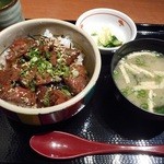 庄屋 - ステーキ丼定食 2015.4