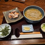 鎌倉 峰本 - 料理写真:つめたい塩だし蕎麦ひえひえやきとり鳥ルイベ