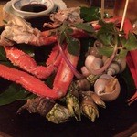 松江の味 郷土料理 出雲 川京 - 紅ずわいかに、亀の手、つぶ貝