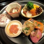 御料理 堀川 - 鯛の白子とホタルイカ味付けが絶妙