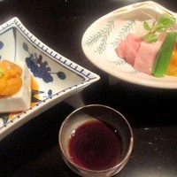 御料理 堀川 - お造りと胡麻豆腐