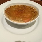 サリュー - デセール　黒糖のブラマンジェ　グレープルーツゼリー　2015-4