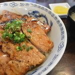とかち豚丼 夢の蔵 - 豚丼　肉大盛　１１５０円　2015.4