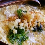 地粉うどん わだち草 - たまごうどん（月見ととじが選べます）　700円