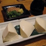車 - 手作り豆腐 (地頭鶏地鶏コース）
