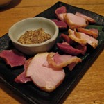 車 北新地店 - 鶏スモーク (地頭鶏地鶏コース）