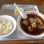 大橋食堂 - チャーシューメンに小ライス