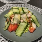 ふぅら・えん - おまかせディナー(\2,000)　野菜たっぷりの豚しゃぶ・しょうゆ麹ドレッシング