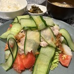 ふぅら・えん - おまかせディナー(\2,000)　メイン・ごはん・みそ汁・お漬物