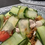 ふぅら・えん - おまかせディナー(\2,000)　野菜たっぷりの豚しゃぶ・しょうゆ麹ドレッシング