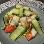 ふぅら・えん - おまかせディナー(\2,000)　野菜たっぷりの豚しゃぶ・しょうゆ麹ドレッシング