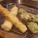 てんぷら 深町 - ホワイトアスパラ