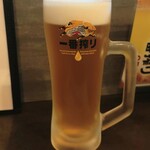 一粒屋 - 生ビール (税込)650円 (2026.07.31)