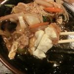 なすび - 豚団子と豆腐の野菜あんかけ。うまし!!!!