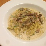 里芭歩樹 - ポルチィーニのクリームパスタ