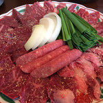 波津馬 高松店 - 馬焼肉盛り合わせ