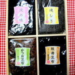 松前屋 - 磯しぎ・淀の味・山椒入り短冊昆布・かつお昆布の詰め合わせ!!（●＾o＾●）