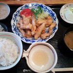 わいたの庄 - とり天定食