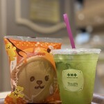 タリーズコーヒー ＆TEA - 日焼けキャラメルスチームケーキ、一番茶MEGAMI