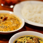 さらじゅ - バタークリームチキンとマトンコルマ