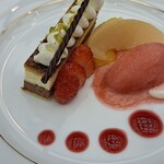 軽井沢プリンスホテル - ​■ショコラバニーユ フランボワーズソルベ フルーツ