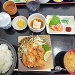 穂高食房 味彩館 - あじさい定食@1050円