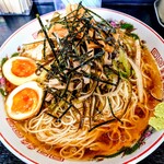 みずさわ屋 - 料理写真:煮卵冷やしそば  大盛