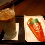 サンマルクカフェ - アイスホワイトモカ＆とちおとめチョコクロ！(2015,04/24)