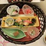 日本料理・天ぷら 花座 - 組み物。お造り二種とか、色々。