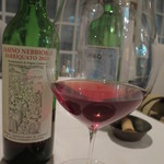 オステリア・エノテカ・ダ・サスィーノ - 自家製赤ワインハーフボトル