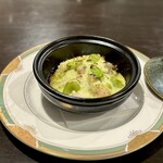 神栖空海 - 油多めの白身魚に、シコシコ食感のイカ！
グラタンソース的なのかかって、コッテリ追加で美味しい！激うま〜！