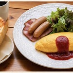 My Cake - オムレツ卵ふわとろ、技ありです。チーズとアオサとプレーンが選べます。
