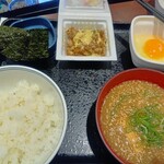 吉野家 - 料理写真:納豆定食冷汁変更