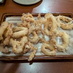濱焼魚萬 - イカの天ぷら