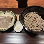 魚一 - 手打ちそば、そばの刺身塩麹乗せ、