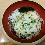 そば処 中山道 - 冷やし加賀野菜天麩羅そば　￥５２０