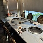 焼肉なべしま - 特等席♪