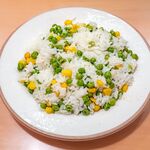 サイゼリヤ - 柔らか青豆の温サラダ＋コーン＋ライス