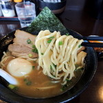 らーめん la.la.la. - 2015年4月29日(水・祝)　とりパイタン醤油(750円)＋味玉(80円)＋辛挽肉トッピング(小皿)30円