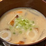 食堂 錦 - 錦定食(\850)　粕汁