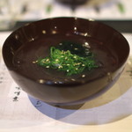 高田馬場日本酒研究所 - 真鯛スープの葛きり　(2015/04)