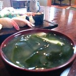 誠寿司 - ﾗﾝﾁお味噌汁